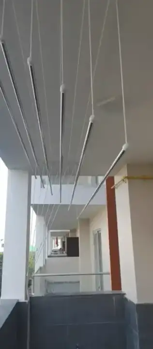 Cloth Hangers installation in Chennai — cloth hangers service by Feather Guard Safety Nets, photo 2