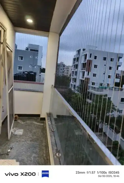 Invisible Grills installation in Chennai — invisible grills service by Feather Guard Safety Nets, photo 4